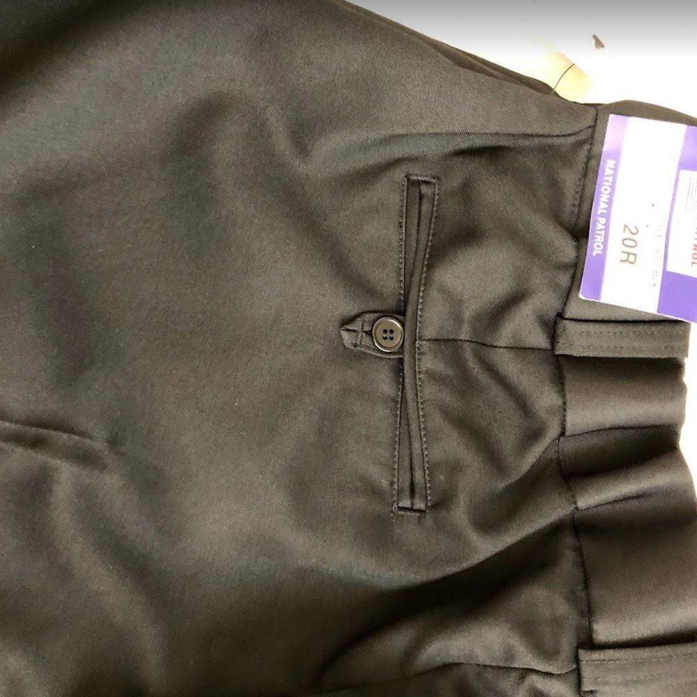 National Patrol Black 100% Polyester NWT Pants 20R - Picture 8 of 9